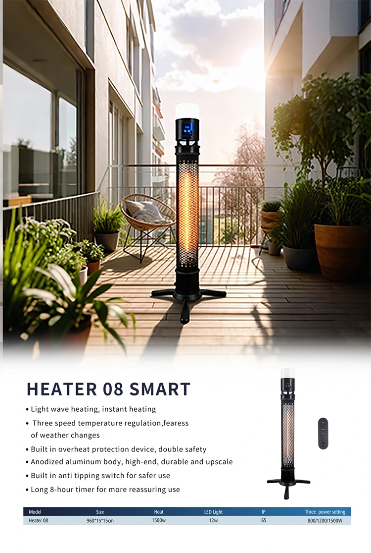 Patio Heater with LED Light